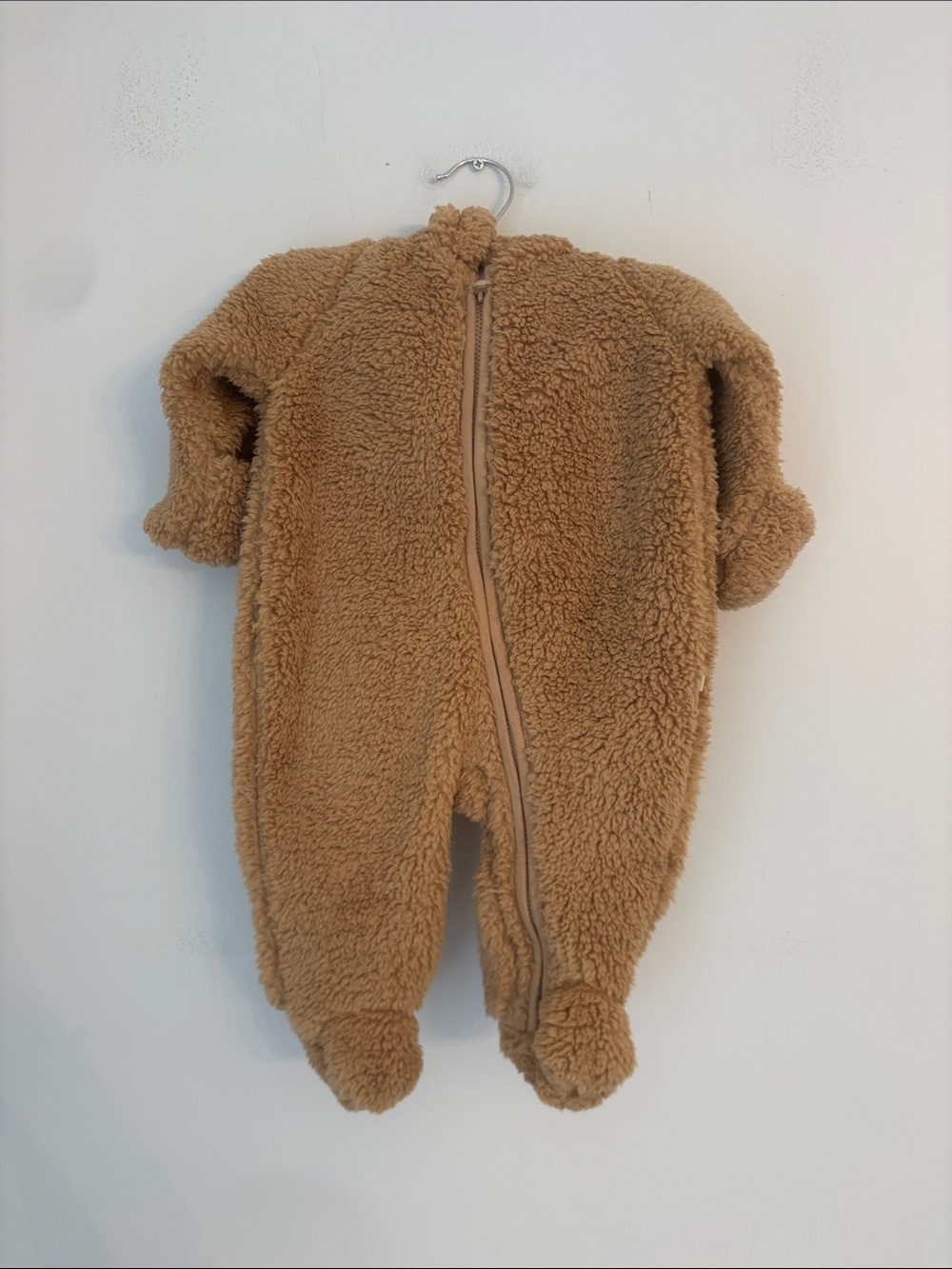 Baby Gap Teddy Bear Hooded Fleece Full Zip Onesie